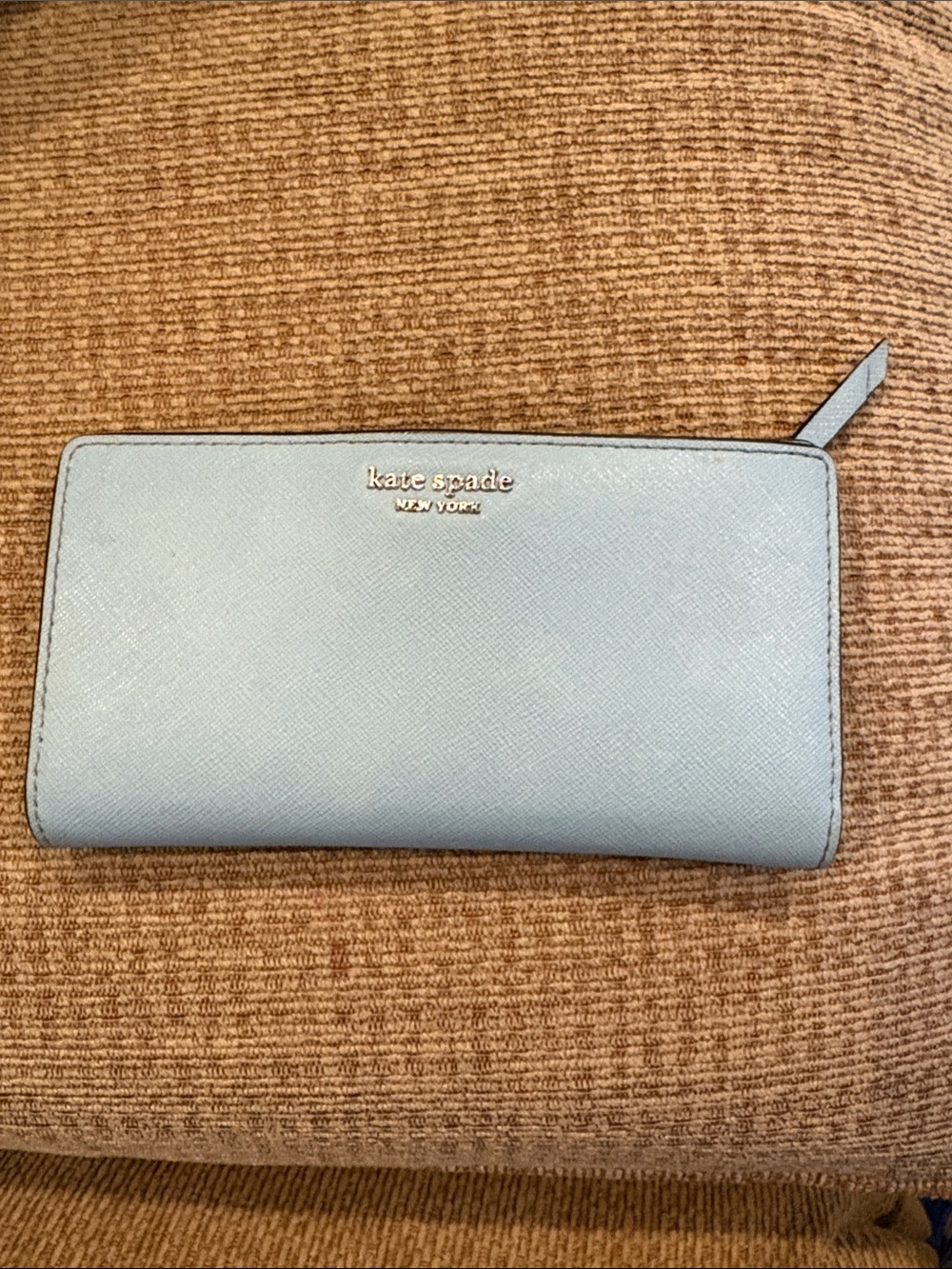 Kate Spade Pale Blue Leather Wallet